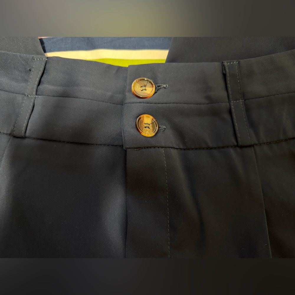 Women’s Navy Blue Wide Leg Pants - Picture 3 of 4